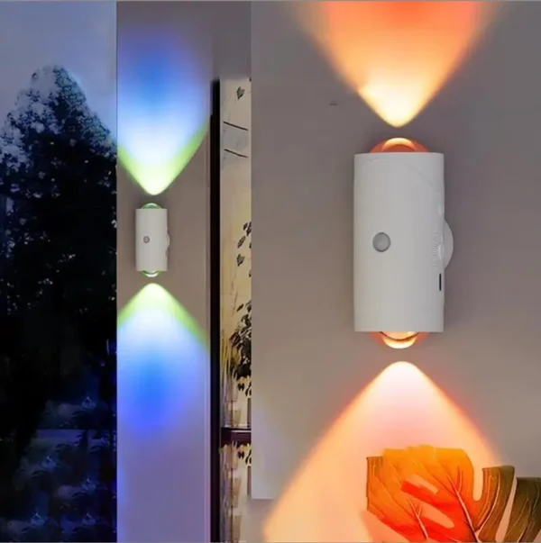 Dämmerung bis zum Morgengrauen Magnetisches Nachtlicht, Sport Human Sensing LED-Wandleuchte, USB wiederaufladbarer 1500mAh Akku, geeignet für Wohnzimmer, Schlafzimmer, Flur und Heimzimmerdekoration – Bild 4